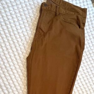 Old Navy slim fit olive green pants, all you need is a pumpkin coffee!